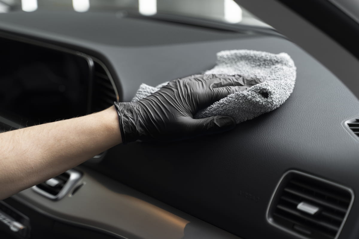 Professional car detailing team